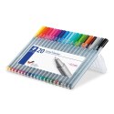 Cienkopis triplus trójkątny 0.3 mm 20 kol. w etui box Staedtler