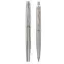Komplet ZENITH 60 CLASSIC SILVER - Pióro wieczne + Długopis w etui