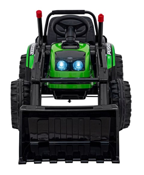 Koparka Traktor na akumulator dla dzieci Zielony + Ruchome Ramię Łyżka + Pilot + Wolny Start + Radio FM + LED Koparka Traktor na akumulator dla dzieci Zielony + Ruchome Ramię Łyżka + Pilot + Wolny Start + Radio FM + LED