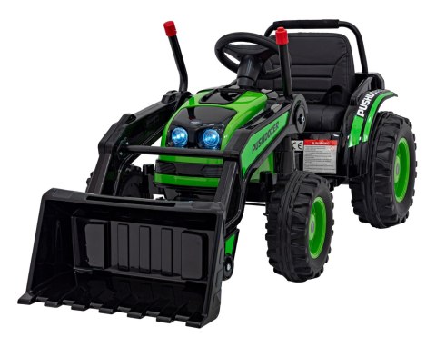 Koparka Traktor na akumulator dla dzieci Zielony + Ruchome Ramię Łyżka + Pilot + Wolny Start + Radio FM + LED Koparka Traktor na akumulator dla dzieci Zielony + Ruchome Ramię Łyżka + Pilot + Wolny Start + Radio FM + LED