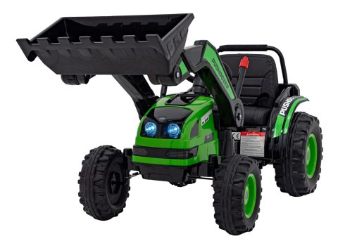 Koparka Traktor na akumulator dla dzieci Zielony + Ruchome Ramię Łyżka + Pilot + Wolny Start + Radio FM + LED Koparka Traktor na akumulator dla dzieci Zielony + Ruchome Ramię Łyżka + Pilot + Wolny Start + Radio FM + LED