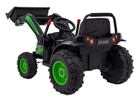 Koparka Traktor na akumulator dla dzieci Zielony + Ruchome Ramię Łyżka + Pilot + Wolny Start + Radio FM + LED Koparka Traktor na akumulator dla dzieci Zielony + Ruchome Ramię Łyżka + Pilot + Wolny Start + Radio FM + LED