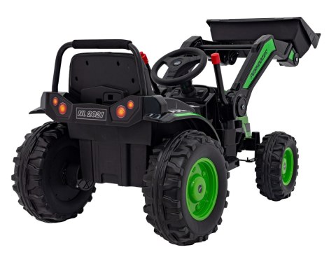 Koparka Traktor na akumulator dla dzieci Zielony + Ruchome Ramię Łyżka + Pilot + Wolny Start + Radio FM + LED Koparka Traktor na akumulator dla dzieci Zielony + Ruchome Ramię Łyżka + Pilot + Wolny Start + Radio FM + LED