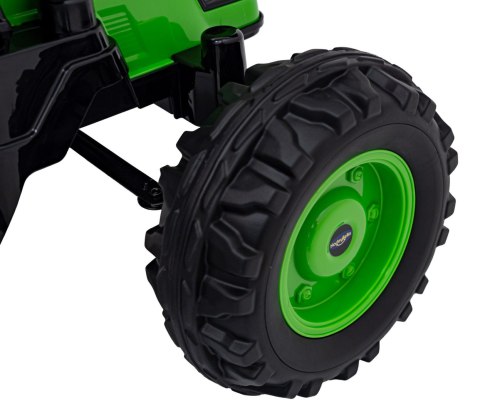 Koparka Traktor na akumulator dla dzieci Zielony + Ruchome Ramię Łyżka + Pilot + Wolny Start + Radio FM + LED Koparka Traktor na akumulator dla dzieci Zielony + Ruchome Ramię Łyżka + Pilot + Wolny Start + Radio FM + LED