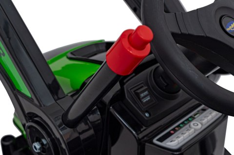 Koparka Traktor na akumulator dla dzieci Zielony + Ruchome Ramię Łyżka + Pilot + Wolny Start + Radio FM + LED Koparka Traktor na akumulator dla dzieci Zielony + Ruchome Ramię Łyżka + Pilot + Wolny Start + Radio FM + LED