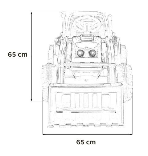 Koparka Traktor na akumulator dla dzieci Zielony + Ruchome Ramię Łyżka + Pilot + Wolny Start + Radio FM + LED Koparka Traktor na akumulator dla dzieci Zielony + Ruchome Ramię Łyżka + Pilot + Wolny Start + Radio FM + LED