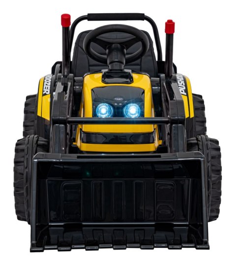 Koparka Traktor na akumulator dla dzieci Żółty + Ruchome Ramię Łyżka + Pilot + Wolny Start + Radio FM + LED Koparka Traktor na akumulator dla dzieci Żółty + Ruchome Ramię Łyżka + Pilot + Wolny Start + Radio FM + LED
