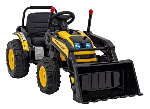 Koparka Traktor na akumulator dla dzieci Żółty + Ruchome Ramię Łyżka + Pilot + Wolny Start + Radio FM + LED Koparka Traktor na akumulator dla dzieci Żółty + Ruchome Ramię Łyżka + Pilot + Wolny Start + Radio FM + LED