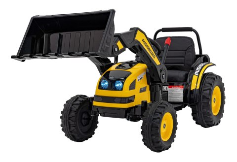 Koparka Traktor na akumulator dla dzieci Żółty + Ruchome Ramię Łyżka + Pilot + Wolny Start + Radio FM + LED Koparka Traktor na akumulator dla dzieci Żółty + Ruchome Ramię Łyżka + Pilot + Wolny Start + Radio FM + LED