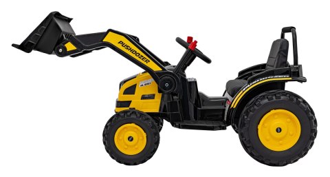 Koparka Traktor na akumulator dla dzieci Żółty + Ruchome Ramię Łyżka + Pilot + Wolny Start + Radio FM + LED Koparka Traktor na akumulator dla dzieci Żółty + Ruchome Ramię Łyżka + Pilot + Wolny Start + Radio FM + LED