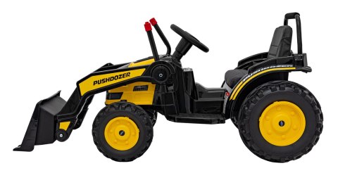Koparka Traktor na akumulator dla dzieci Żółty + Ruchome Ramię Łyżka + Pilot + Wolny Start + Radio FM + LED Koparka Traktor na akumulator dla dzieci Żółty + Ruchome Ramię Łyżka + Pilot + Wolny Start + Radio FM + LED
