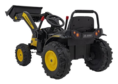 Koparka Traktor na akumulator dla dzieci Żółty + Ruchome Ramię Łyżka + Pilot + Wolny Start + Radio FM + LED Koparka Traktor na akumulator dla dzieci Żółty + Ruchome Ramię Łyżka + Pilot + Wolny Start + Radio FM + LED