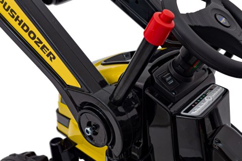 Koparka Traktor na akumulator dla dzieci Żółty + Ruchome Ramię Łyżka + Pilot + Wolny Start + Radio FM + LED Koparka Traktor na akumulator dla dzieci Żółty + Ruchome Ramię Łyżka + Pilot + Wolny Start + Radio FM + LED
