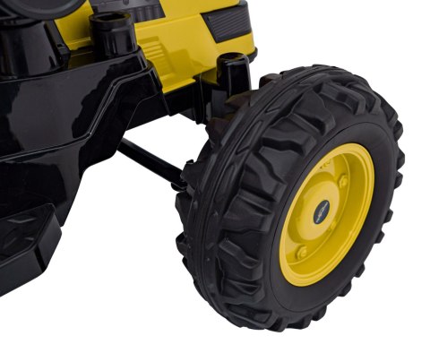 Koparka Traktor na akumulator dla dzieci Żółty + Ruchome Ramię Łyżka + Pilot + Wolny Start + Radio FM + LED Koparka Traktor na akumulator dla dzieci Żółty + Ruchome Ramię Łyżka + Pilot + Wolny Start + Radio FM + LED