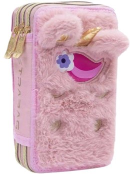 Piórnik JUMBO potrójny z wyposażeniem ASTRABAG FLUFFY UNICORN, AC31