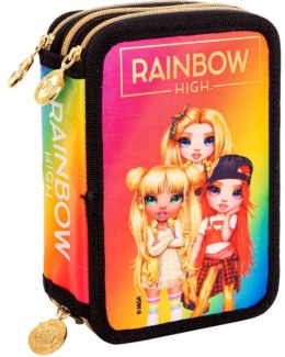 Piórnik JUMBO potrójny z wyposażeniem RAINBOW HIGH GOLDEN STYLE, AC31