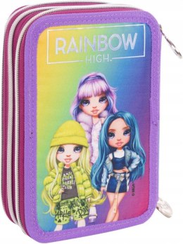 Piórnik JUMBO potrójny z wyposażeniem RAINBOW HIGH SILVER STYLE, AC31