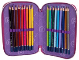 Piórnik JUMBO potrójny z wyposażeniem RAINBOW HIGH SILVER STYLE, AC31