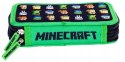 Piórnik podwójny bez wyposażenia, 2 klapki, MINECRAFT