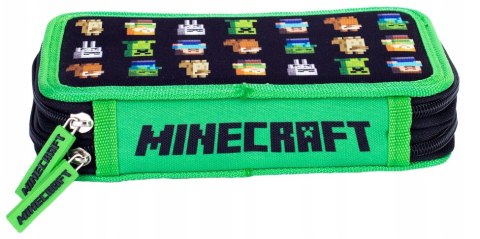 Piórnik podwójny bez wyposażenia, 2 klapki, MINECRAFT