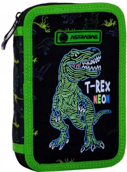 Piórnik podwójny z wyposażeniem ASTRABAG T-REX NEON, AC21