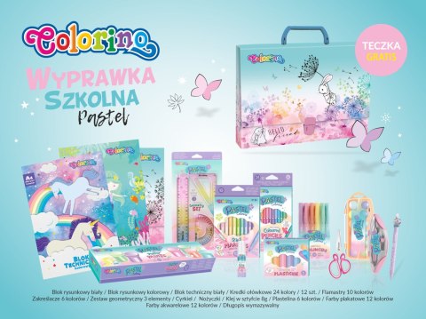 Colorino pastel wyprawka szkolna + TECZKA GRATIS Colorino pastel wyprawka szkolna + TECZKA GRATIS
