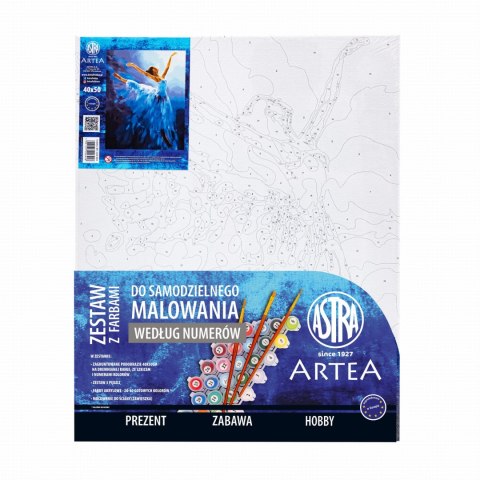 Malowanie po numerach 40x50cm ASTRA ARTEA - Primabalerina Malowanie po numerach 40x50cm ASTRA ARTEA - Primabalerina