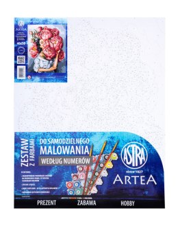 Malowanie po numerach 40x50cm ASTRA ARTEA - W Piwoniach
