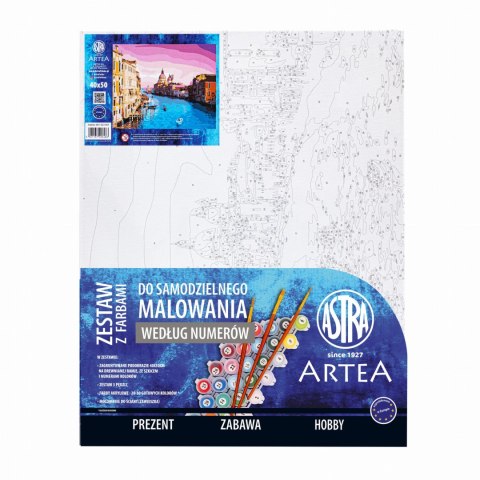 Malowanie po numerach 40x50cm ASTRA ARTEA - Wenecki pejzaż Malowanie po numerach 40x50cm ASTRA ARTEA - Wenecki pejzaż