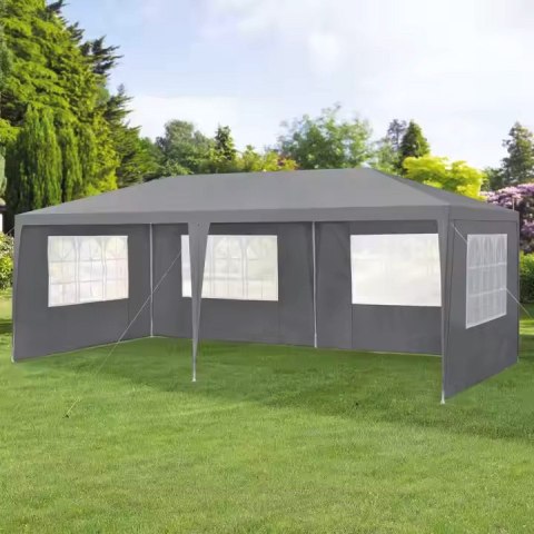 Namiot pawilon ogrodowy handlowy 3x6 m 6 ścianek szary MultiGarden Namiot pawilon ogrodowy handlowy 3x6 m 6 ścianek szary MultiGarden