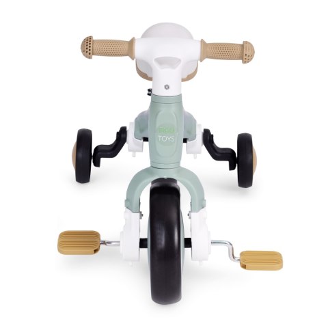 Rower rowerek biegowy z pedałami - treningowy kółka boczne 3W1 zielony ECOTOYS Rower rowerek biegowy z pedałami - treningowy kółka boczne 3W1 zielony ECOTOYS