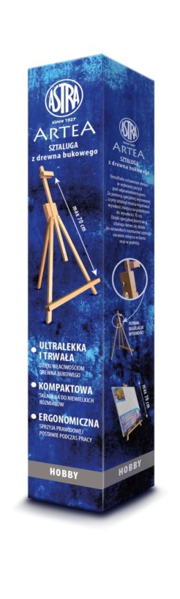 Sztaluga z drewna bukowego do podobrazi ARTEA - wysokość do 70 cm.