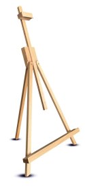 Sztaluga z drewna bukowego do podobrazi ARTEA - wysokość do 70 cm.