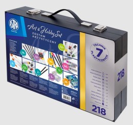 Zestaw artystyczny ASTRA walizka drewniana - 218 elementów