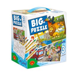 Big Puzzle 3 - Zwierzęta Afrykańskie/Straż Pożarna
