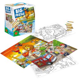 Big Puzzle 3 - Zwierzęta Afrykańskie/Straż Pożarna