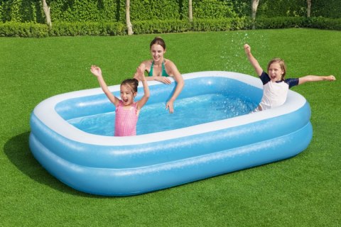Basen do ogrodu dla dzieci 6+ Dmuchany 2 pierścienie 262x175x51cm BESTWAY + Łatka naprawcza Basen do ogrodu dla dzieci 6+ Dmuchany 2 pierścienie 262x175x51cm BESTWAY + Łatka naprawcza