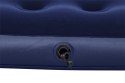Dmuchany Materac turystyczny do spania Flokowany BESTWAY 185x76x22cm + Zestaw naprawczy