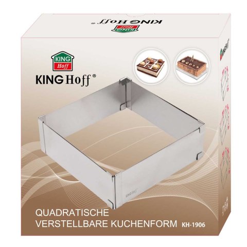 FORMA REGULOWANA RANT DO CIAST TORTÓW KINGHOFF KH-1906 KWADRATOWA FORMA REGULOWANA RANT DO CIAST TORTÓW KINGHOFF KH-1906 KWADRATOWA