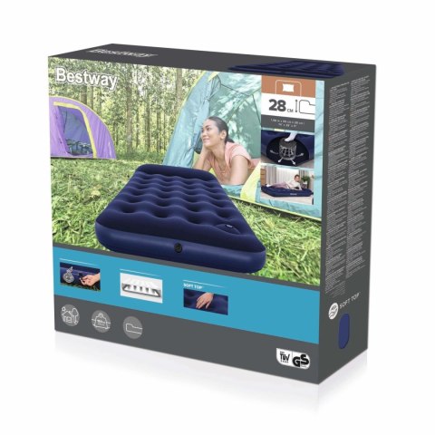 Materac Welurowy Z Pompką 188/99/28cm BESTWAY Materac Welurowy Z Pompką 188/99/28cm BESTWAY