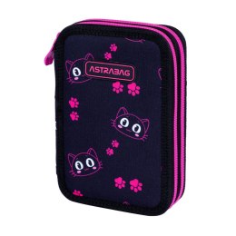 Piórnik podwójny bez wyposażenia ASTRABAG CAT'S EYES, AC2