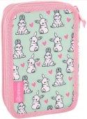 Piórnik podwójny bez wyposażenia ASTRABAG LOVELY BUNNY, AC2