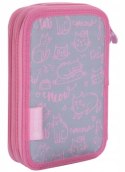 Piórnik podwójny bez wyposażenia ASTRABAG PINKY KITTY, AC2