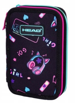 Piórnik podwójny bez wyposażenia HEAD GIRL GO!, AC2