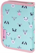 Piórnik pojedynczy dwuklapkowy bez wyposażenia ASTRABAG TEDDY PANDA, AC1