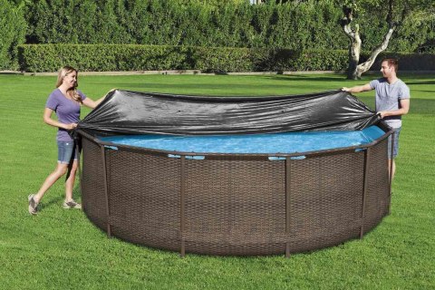 Pokrywa 370cm na Basen stelażowy i panelowy 360-366cm/12FT BESTWAY Pokrywa 370cm na Basen stelażowy i panelowy 360-366cm/12FT BESTWAY