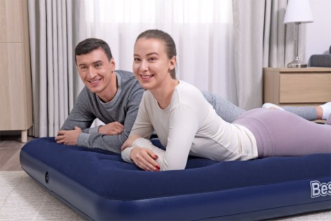 Dmuchany Materac turystyczny Aeroluxe do spania 2-osobowy BESTWAY 191x137x22cm + Łatka naprawcza Dmuchany Materac turystyczny Aeroluxe do spania 2-osobowy BESTWAY 191x137x22cm + Łatka naprawcza