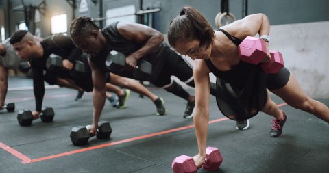 Hantle sześciokątne zestaw 2x5 kg ciężarki do ćwiczeń obciążniki fitness różowe ModernHome Hantle sześciokątne zestaw 2x5 kg ciężarki do ćwiczeń obciążniki fitness różowe ModernHome