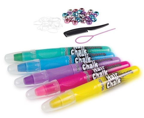 Colorino creative zestaw pasteli kredowych do włosów 5 szt. metaliczne Colorino creative zestaw pasteli kredowych do włosów 5 szt. metaliczne