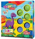 Colorino creative zestaw stempelków "dino" 6 sztuk